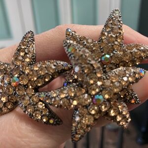 Crystal Starfish Hair Ornaments